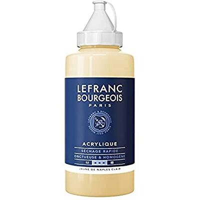 Lefranc Bourgeois Lefranc & Bourgeois 300399 fin akrylfärg, 750 ml rör, högpigmenterad, dute opacitet, krämig homogen struktur, neapelgulljus Lefranc Bourgeois Lefranc & Bourgeois 300399 fin akrylfärg, 750 ml rör, högpigmenterad, dute opacitet, krämig homogen struktur, neapelgulljus
