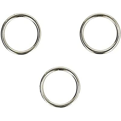 Opry 78538 metallring, metall, silver, 13 mm, 3 fack Opry 78538 metallring, metall, silver, 13 mm, 3 fack