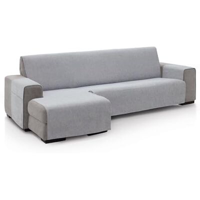 FAVERTI ® Sofföverdrag schäslong 240 höger arm (sett framåt) PEGO-modell Ljusgrå Chenille extra mjuk känsla, kvalitetsskydd tillverkat i Spanien med återvunnet material FAVERTI ® Sofföverdrag schäslong 240 höger arm (sett framåt) PEGO-modell Ljusgrå Chenille extra mjuk känsla, kvalitetsskydd tillverkat i Spanien med återvunnet material