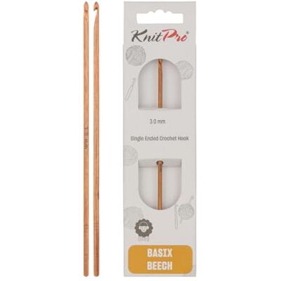 KnitPro - Basix Birch - 15cm - 3.0mm - häkelnål KnitPro - Basix Birch - 15cm - 3.0mm - häkelnål