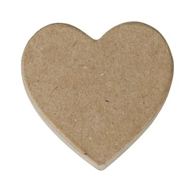 décopatch AC845Cpack Un Lot de 10 supports en papier brun mâché 1x7x7 cm, Magnet cœur avec aimant décopatch AC845Cpack Un Lot de 10 supports en papier brun mâché 1x7x7 cm, Magnet cœur avec aimant
