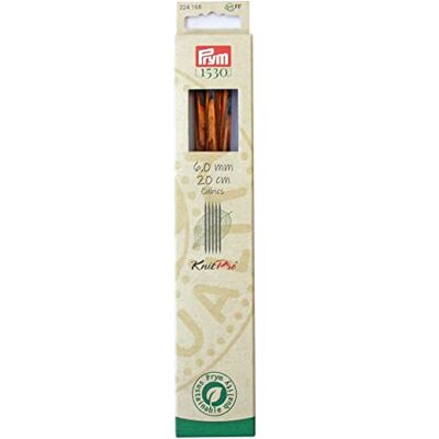 Prym strumpsticknål CUBICS NATURAL 20 cm 6,00 mm strumpnål, trä, flerfärgad, 6 mm Prym strumpsticknål CUBICS NATURAL 20 cm 6,00 mm strumpnål, trä, flerfärgad, 6 mm