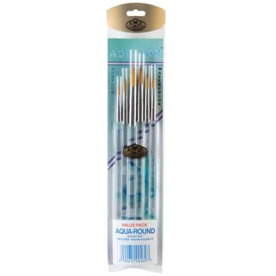 Royal & Langnickel raqua-rund – Aqualon 6-delad rund pensel set Royal & Langnickel raqua-rund – Aqualon 6-delad rund pensel set