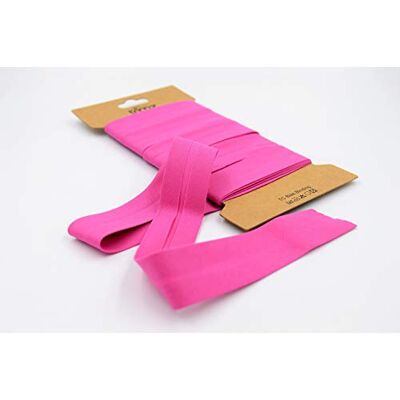 Trimz Poly bomull Bias bindning, Fuscia Rosa, 25 mm x 5 m Trimz Poly bomull Bias bindning, Fuscia Rosa, 25 mm x 5 m