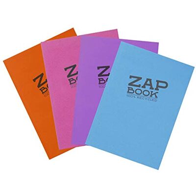 Clairefontaine återvunnen zapbok, A6, 80 g, 160 sidor blandade pastellfärger, 5-pack Clairefontaine återvunnen zapbok, A6, 80 g, 160 sidor blandade pastellfärger, 5-pack