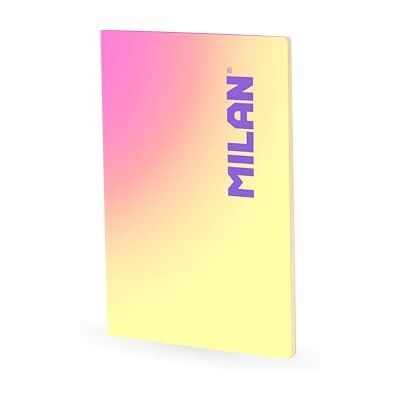 MILAN A4 limmad anteckningsbok rutat papper 48 ark på 95 gr/m² Sunset Collection gul MILAN A4 limmad anteckningsbok rutat papper 48 ark på 95 gr/m² Sunset Collection gul