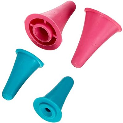 KnitPro Knit Pro spetsskydd vardera 1 par små stora stickade spetsskydd, plast, lila/turkos, 11 x 5 x 1 cm, 4 enheter KnitPro Knit Pro spetsskydd vardera 1 par små stora stickade spetsskydd, plast, lila/turkos, 11 x 5 x 1 cm, 4 enheter