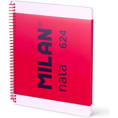 MILAN ® A4 inbunden, 80 ark vit 95 gr/m² spiral anteckningsbok med spiral kollektion 624 since 1918, rosa MILAN ® A4 inbunden, 80 ark vit 95 gr/m² spiral anteckningsbok med spiral kollektion 624 since 1918, rosa