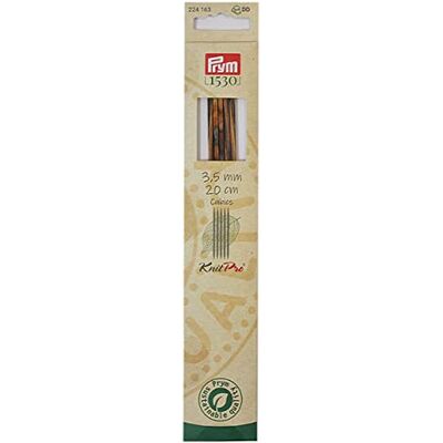 Prym 224163 strumpsticknålar CUBICS NATURAL 20 cm 3,50 mm Prym 224163 strumpsticknålar CUBICS NATURAL 20 cm 3,50 mm