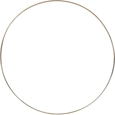 Creativ 52429 metalltråd ring, 30 cm Ø, guld, 10 stycken Creativ 52429 metalltråd ring, 30 cm Ø, guld, 10 stycken