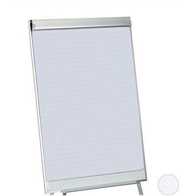 Relaxdays Bläddningspapper, linjerat moderationspapper, 50 ark, 60 g/m², 6-håls perforering, 57,5 x 81 cm, vit, 1 st, linjerad Relaxdays Bläddningspapper, linjerat moderationspapper, 50 ark, 60 g/m², 6-håls perforering, 57,5 x 81 cm, vit, 1 st, linjerad