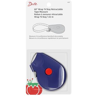 Dritz Måttband, konstgjort material, blå, 5/8 tum x 60 tum Dritz Måttband, konstgjort material, blå, 5/8 tum x 60 tum