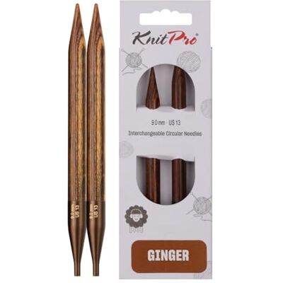 KnitPro Ginger interchang. Nålspetsar special 9,00 mm 3 st KnitPro Ginger interchang. Nålspetsar special 9,00 mm 3 st