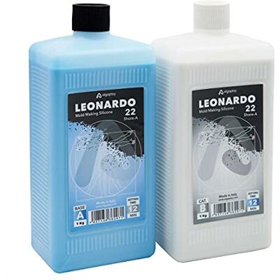 Algaplay 22 Shore-A AP2002 Formgjutning silikon, Vit, Blå, 2 x 1 kg Algaplay 22 Shore-A AP2002 Formgjutning silikon, Vit, Blå, 2 x 1 kg