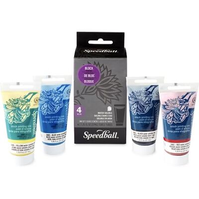 Speedball Linoljering Vattenlöslig Bläck - 4 Färger 37ml Sats Speedball Linoljering Vattenlöslig Bläck - 4 Färger 37ml Sats