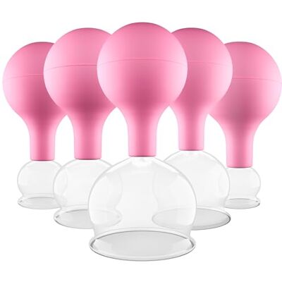 PULOX Rostfria glas set olika storlekar och färger (uppsättning av 5, rosa) PULOX Rostfria glas set olika storlekar och färger (uppsättning av 5, rosa)