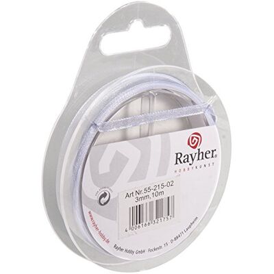 Rayher 5521502 organiskt material, 3 mm, SB-rulle 10 m, vit Rayher 5521502 organiskt material, 3 mm, SB-rulle 10 m, vit