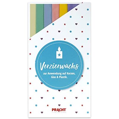 Pracht Creatives Hobby 7050-517 dekorationsplattor, 6 halvplattor, ca 200 x 50 x 0,5 mm, tillväxtplattor för modellering och dekoration av ljus, mix pastell Pracht Creatives Hobby 7050-517 dekorationsplattor, 6 halvplattor, ca 200 x 50 x 0,5 mm, tillväxtplattor för modellering och dekoration av ljus, mix pastell