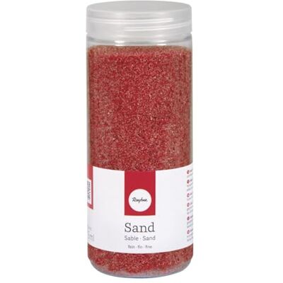 Rayher Sand-röd – 0,1 till 0,3 mm, 800 g- – Rayher Sand-röd – 0,1 till 0,3 mm, 800 g- –