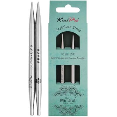 KnitPro utbytbara spetsar (10 cm, 6,00 mm) spetsar 1 set KnitPro utbytbara spetsar (10 cm, 6,00 mm) spetsar 1 set