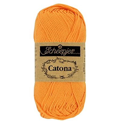 Scheepjes Catona 411 Ljuv Orange Garn 10x50g Scheepjes Catona 411 Ljuv Orange Garn 10x50g