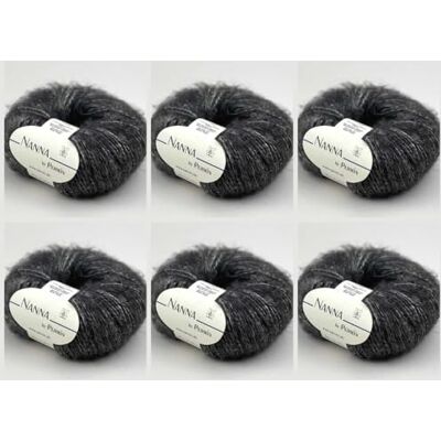 MARUSSIA 6 x Nanna av Permin – garn naturfärgat (alpacka, bomull, merino) (04 mörkgrå) MARUSSIA 6 x Nanna av Permin – garn naturfärgat (alpacka, bomull, merino) (04 mörkgrå)