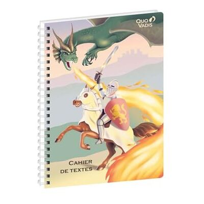 QUO VADIS Anteckningsbok för texter Spiralé Fransk Louise & Arthur Journalier 15 x 21 cm vitt Clairefontaine papper fransk tillverkning QUO VADIS Anteckningsbok för texter Spiralé Fransk Louise & Arthur Journalier 15 x 21 cm vitt Clairefontaine papper fransk tillverkning