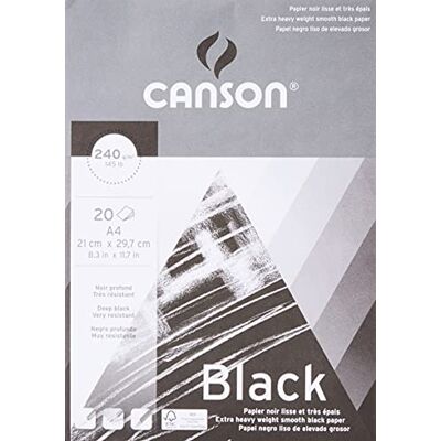 Canson Arts - Jet Black Ritpapper - A4 Canson Arts - Jet Black Ritpapper - A4