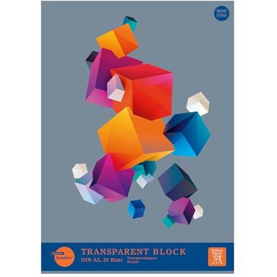 Staufen Dürer transparent block/pauspapper, 2 stycken, 25 ark vardera, DIN A3, 80 g/m² Staufen Dürer transparent block/pauspapper, 2 stycken, 25 ark vardera, DIN A3, 80 g/m²