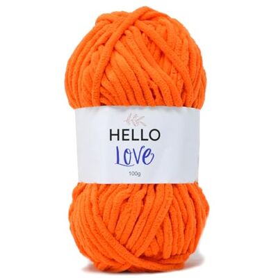 Hello Love 100 g filtgarn – orange Hello Love 100 g filtgarn – orange