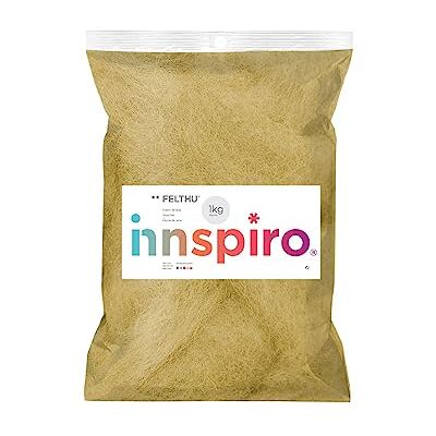 INNSPIRO Filt av ull, Gul, 1000gr INNSPIRO Filt av ull, Gul, 1000gr