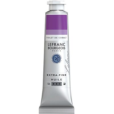 Lefranc Bourgeois 405072 extra fin oljefärg i konstnärskvalitet tillverkad av högkvalitativa pigment, levande färger, hög ljusäkthet, 40 ml rör – koboltviolett Lefranc Bourgeois 405072 extra fin oljefärg i konstnärskvalitet tillverkad av högkvalitativa pigment, levande färger, hög ljusäkthet, 40 ml rör – koboltviolett
