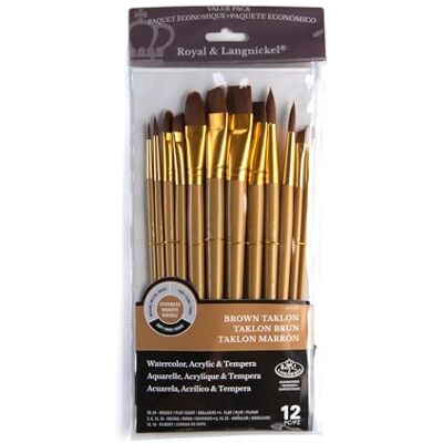 Royal & Langnickel Zip N'primo Set Mjuk Brun Taklon Royal & Langnickel Zip N'primo Set Mjuk Brun Taklon