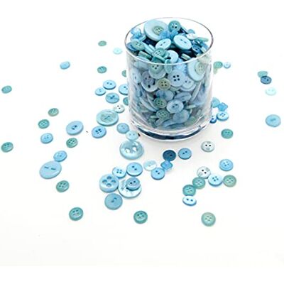Trimz Knappar, himmelsblå, 250 g Trimz Knappar, himmelsblå, 250 g
