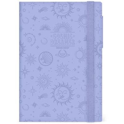 LEGAMI – Dagsplanerare 2026–2027, Cosmic Lilac, 16 månader, medelstor, dagbok från september 2026 till december 2027, gummibandslås, FSC-certifierat papper, 12 x 18 cm LEGAMI – Dagsplanerare 2026–2027, Cosmic Lilac, 16 månader, medelstor, dagbok från september 2026 till december 2027, gummibandslås, FSC-certifierat papper, 12 x 18 cm