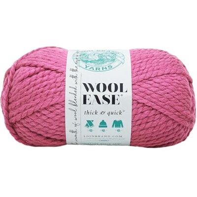 Lion Brand Yarn Company 1-del ull-lätt tjock och snabb, hallon, 640-112 Lion Brand Yarn Company 1-del ull-lätt tjock och snabb, hallon, 640-112