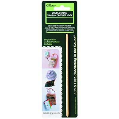 Clover Klöver dubbelavslutad tunisisk virkkrok (J/6,0 mm), 6 Clover Klöver dubbelavslutad tunisisk virkkrok (J/6,0 mm), 6