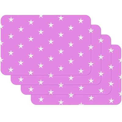 Venilia Fuchsia Pink Bordunderläggsset - Värmebeständigt, 4 st Venilia Fuchsia Pink Bordunderläggsset - Värmebeständigt, 4 st