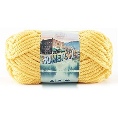 Lion Brand Yarn Company 1 styck Hometown USA-garn, Pittsburgh, gul Lion Brand Yarn Company 1 styck Hometown USA-garn, Pittsburgh, gul