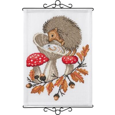 Permin korsstygn broderi pack igelkott räkningsmönster Permin korsstygn broderi pack igelkott räkningsmönster