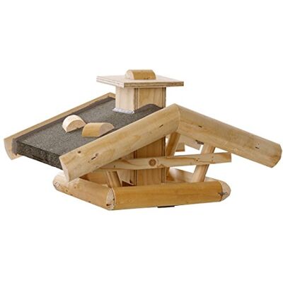 Dehner Natura Foderhus för vilda fåglar, ca 54 x 38 x 30 cm, trä, natur Dehner Natura Foderhus för vilda fåglar, ca 54 x 38 x 30 cm, trä, natur