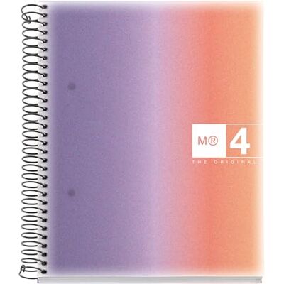 Miquelrius A5-anteckningsbok, polypropylenlock, anteckningsbok A5 med 120 mikroperforerade ark, linjerad anteckningsbok med 4 färger för att organisera – extra ogenomskinligt papper 70 g/m², 2 Miquelrius A5-anteckningsbok, polypropylenlock, anteckningsbok A5 med 120 mikroperforerade ark, linjerad anteckningsbok med 4 färger för att organisera – extra ogenomskinligt papper 70 g/m², 2