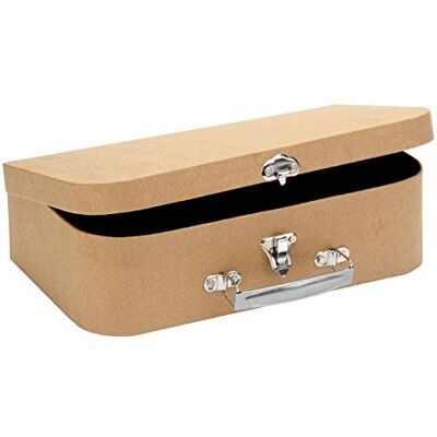 Glorex 6 2027 030 – resväska av hållbart FSC-certifierat kartong, ca 30 x 17,5 x 8 cm stor, tillverkad av pappmaché, för målning, limning och dekoration, natur Glorex 6 2027 030 – resväska av hållbart FSC-certifierat kartong, ca 30 x 17,5 x 8 cm stor, tillverkad av pappmaché, för målning, limning och dekoration, natur