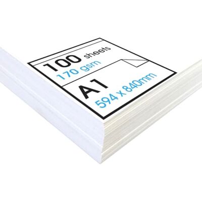 ArtWay Studio - Syrafri cartridge papper - Lösa ark - 170gsm - A1 - Ritningpapper ArtWay Studio - Syrafri cartridge papper - Lösa ark - 170gsm - A1 - Ritningpapper