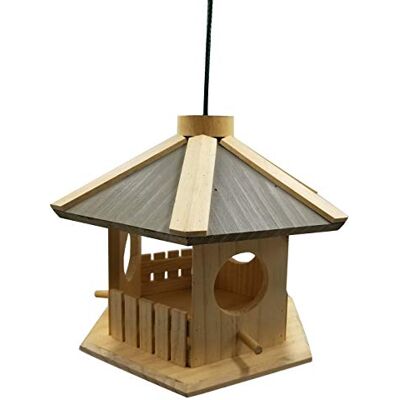 Dehner Natura Dakota, vildfågelfoder, ca 30 x 26 x 22 cm, furu, naturligt Dehner Natura Dakota, vildfågelfoder, ca 30 x 26 x 22 cm, furu, naturligt