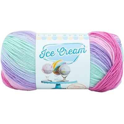 Lion Brand Yarn Ice Cream Garn, akryl, Ube, 1-pack Lion Brand Yarn Ice Cream Garn, akryl, Ube, 1-pack