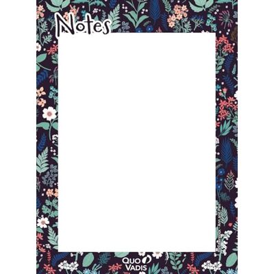 QUO VADIS Anteckningsblock Daisy Flerfärgat 10,6 x 15,3 cm vitt Clairefontaine papper fransk tillverkning QUO VADIS Anteckningsblock Daisy Flerfärgat 10,6 x 15,3 cm vitt Clairefontaine papper fransk tillverkning