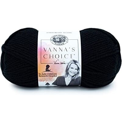 Lion Brand Yarn Lion Brand Garn Company 1 del Vannas val garn, svart Lion Brand Yarn Lion Brand Garn Company 1 del Vannas val garn, svart