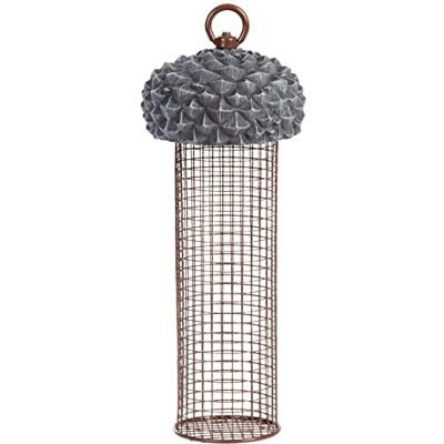 Dehner Natura Valeria vilda fåglar, 10,2 cm, höjd 28,1 cm, metall/plast, brun/grå Dehner Natura Valeria vilda fåglar, 10,2 cm, höjd 28,1 cm, metall/plast, brun/grå
