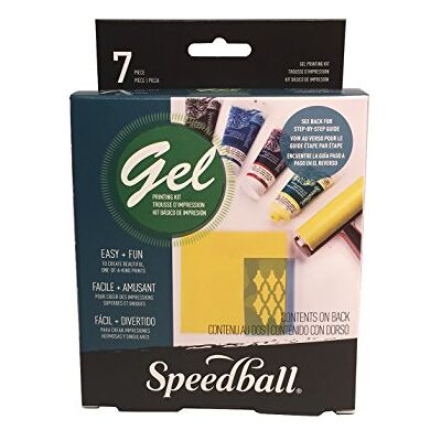 Speedball okänt gel Printing Kit geltryck set, blandade Speedball okänt gel Printing Kit geltryck set, blandade